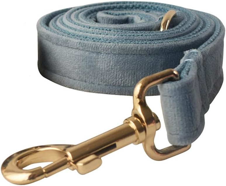 Soft Velvet Dog Collar and Leash Set