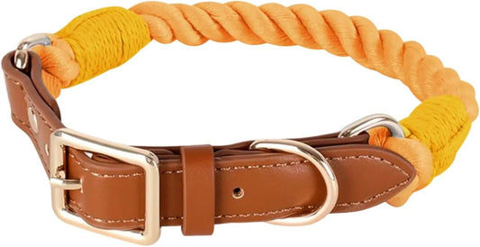 Classical Cotton Dog Collar Stylish and Sturdy