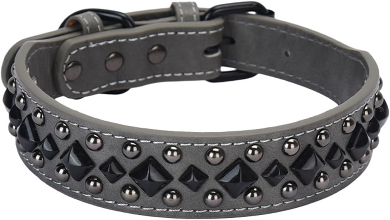 Neck Protective Leather Dog Collar