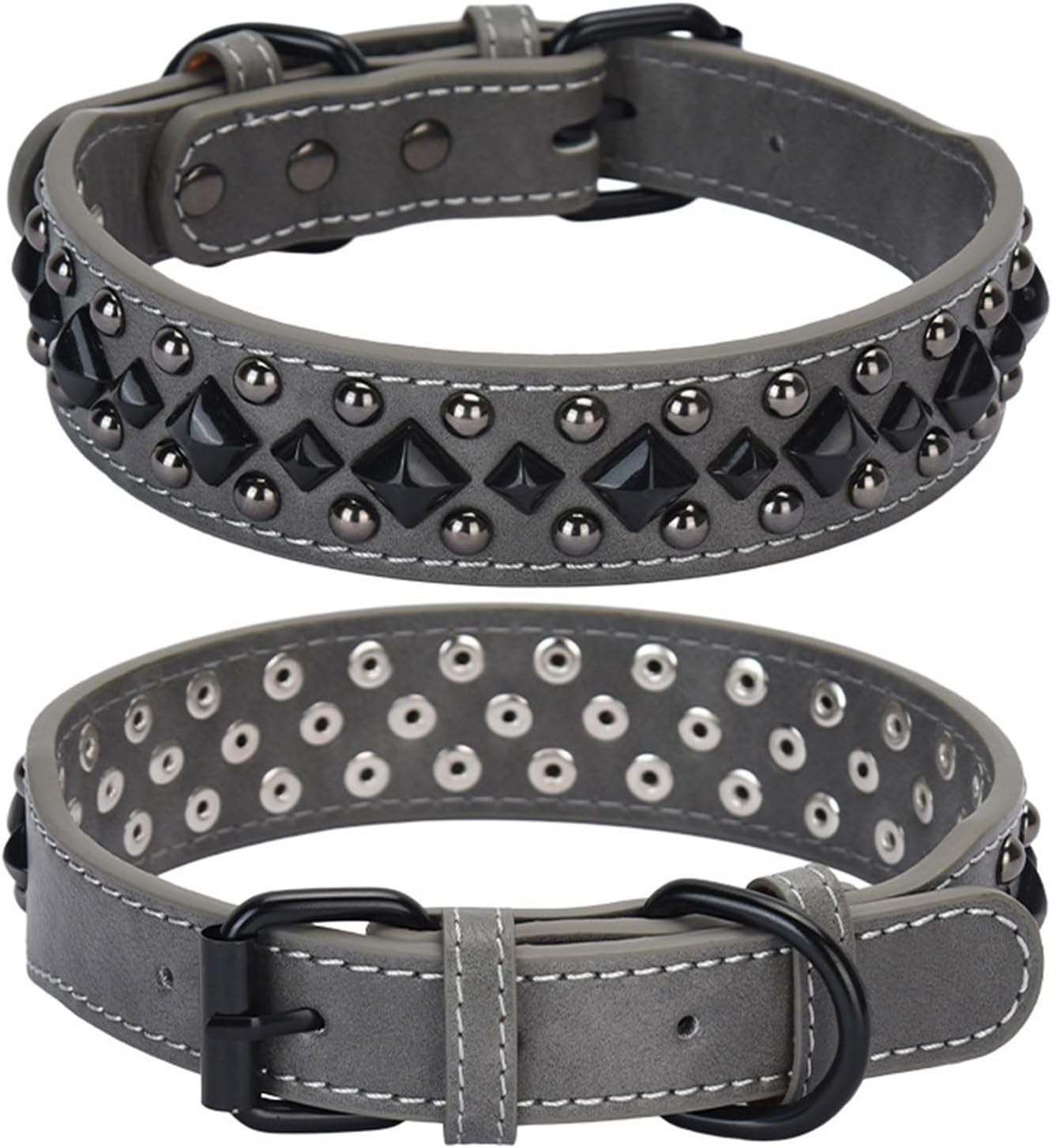 Neck Protective Leather Dog Collar